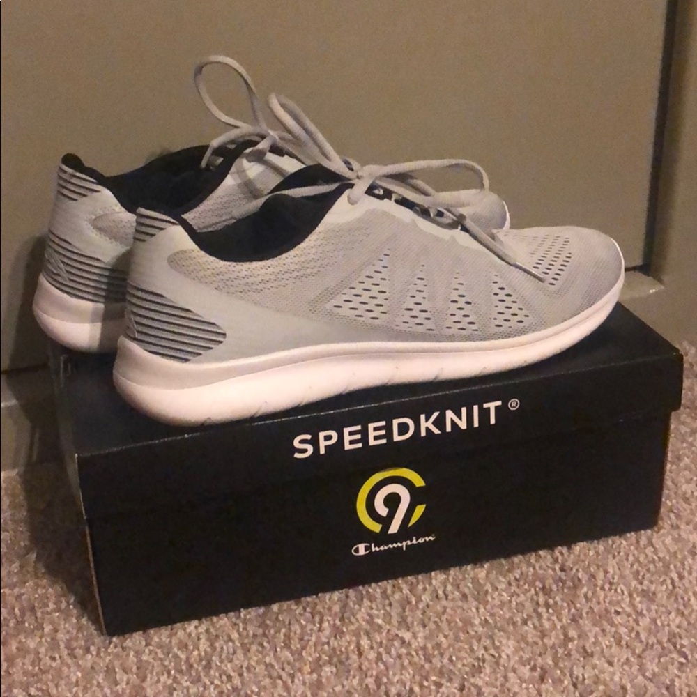 Gray Champion lightweight running sneakers